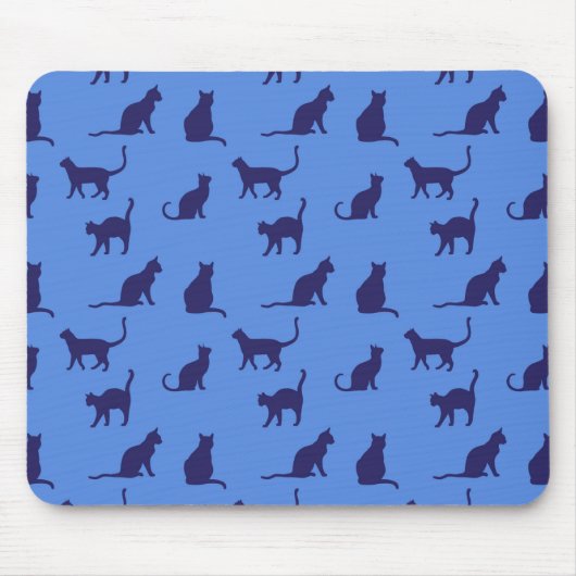 Katzen-Silhouette-Mauspad Mousepad (Vorne)