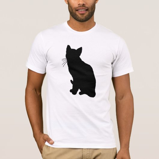Katzen-Silhouette T-Shirt (Vorderseite)