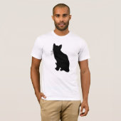 Katzen-Silhouette T-Shirt (Vorne ganz)