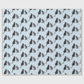 Katzen-Silhouette-Verpackungspapier Geschenkpapier (Flach)
