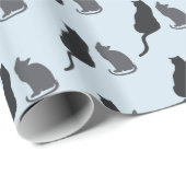 Katzen-Silhouette-Verpackungspapier Geschenkpapier (Rolleneckpunkt)