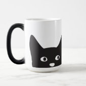 Katzen-Silhouette-verwandelnde Tasse (Links)