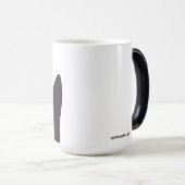 Katzen-Silhouette-verwandelnde Tasse (VorderseiteRechts)