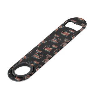 Katzen-Silhouette Vintage Retro Linien Tierliebhab Speed Flaschenöffner