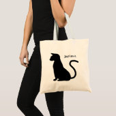 Katzen-Silhouetten-Design Tragetasche (Vorderseite (Produkt))