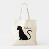 Katzen-Silhouetten-Design Tragetasche (Rückseite)