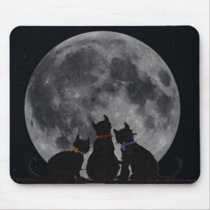 Katzen-Silhouetten Mousepad