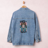 Katzen sind cool als Jungen Jeansjacke (Hangar)