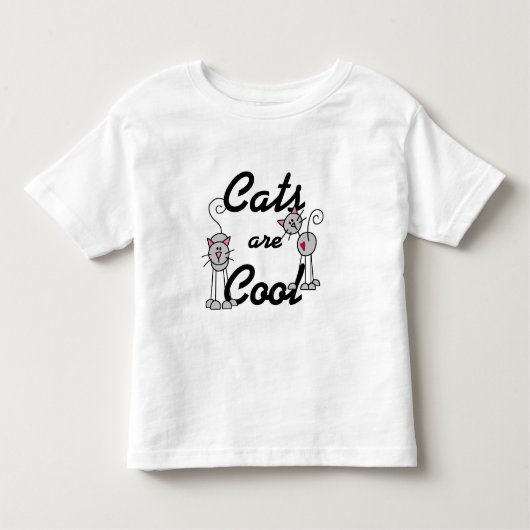 Katzen sind cool kleinkind t-shirt (Vorderseite)