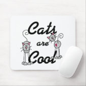Katzen sind cool Mauspad (Mit Mouse)