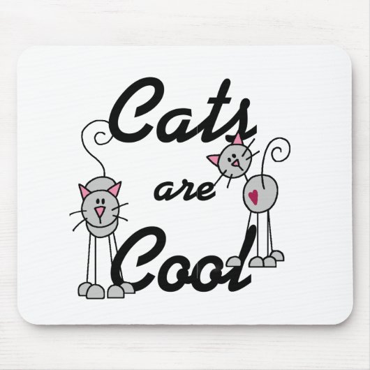 Katzen sind cool Mauspad (Vorne)
