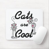 Katzen sind Coole Hemden und Geschenke Mousepad (Mit Mouse)