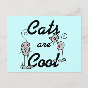 Katzen sind Coole Hemden und Geschenke Postkarte