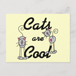 Katzen sind Coole Hemden und Geschenke Postkarte