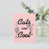 Katzen sind Coole Hemden und Geschenke Postkarte (Stehend Vorderseite)