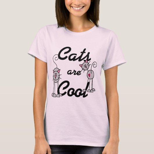 Katzen sind Coole Hemden und Geschenke T-Shirt (Vorderseite)