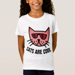 KATZEN SIND COOLE, lustige Niedliche Kids Katzenwe T-Shirt