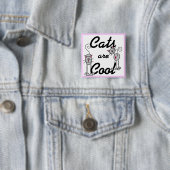 Katzen sind coole T-Shirts und Geschenke Button (Beispiel)