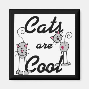 Katzen sind coole T-Shirts und Geschenke Magnet