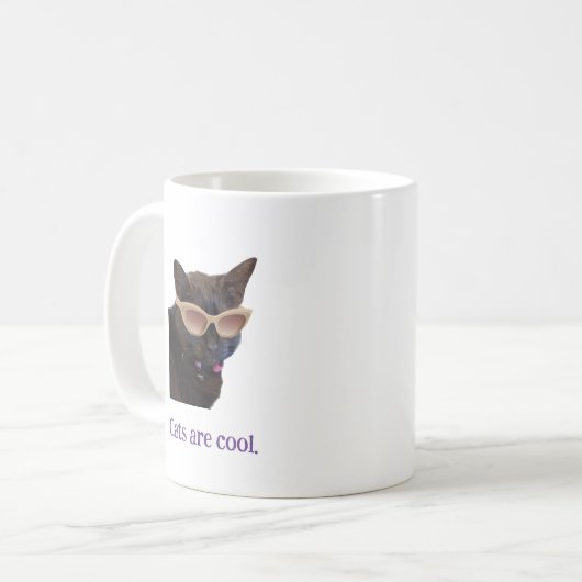 Katzen sind coole Tasse (Vorderseite Links)