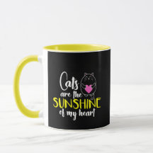 Katzen sind der Sonnenschein meiner Herz-Tasse
