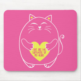 Katzen sind der Sonnenschein meines Herzmuskelkart Mousepad