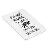 Katzen sind die Besten. Niedliches Geschenk für Ka Magnet (Rechte Seite)