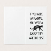 Katzen sind die Besten. Perfekte Karte für den Kat (Außenseite Aufgefaltet)