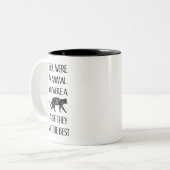 Katzen sind die Besten. Tasse für Katzenliebhaber (Vorderseite Links)