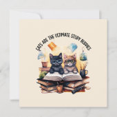 Katzen sind die ultimativen Lernbuddies (Vorderseite)