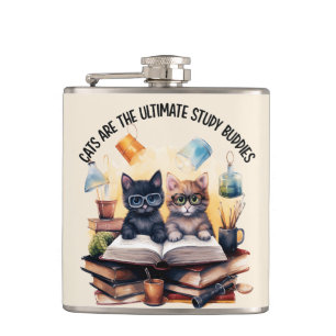 Katzen sind die ultimativen Lernbuddies Flachmann