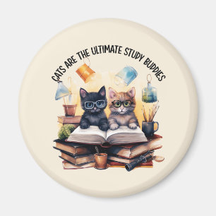 Katzen sind die ultimativen Lernbuddies Magnet