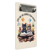 Katzen sind die ultimativen Lernbuddies Mini Klemmbrett (Schrägansicht)