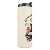 Katzen sind die ultimativen Lernbuddies Thermosbecher (Nach links gedreht)