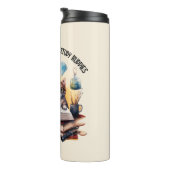 Katzen sind die ultimativen Lernbuddies Thermosbecher (Nach rechts gedreht)