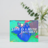 Katzen sind echt postkarte (Stehend Vorderseite)