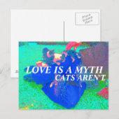 Katzen sind echt postkarte (Vorne/Hinten)