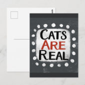 Katzen sind echte Postkarten (Vorne/Hinten)