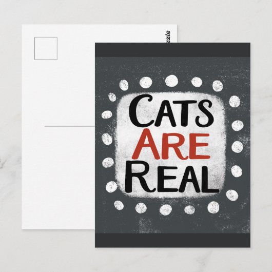 Katzen sind echte Postkarten (Vorne/Hinten)