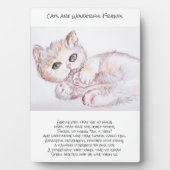 Katzen sind ein wunderbares Freundschaftsgedicht Fotoplatte (Vorderseite)