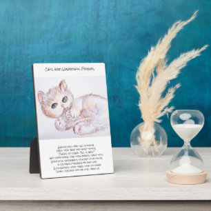 Katzen sind ein wunderbares Freundschaftsgedicht Fotoplatte