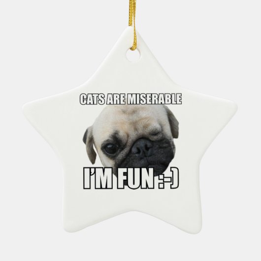 KATZEN SIND FEHLERBAR, ICH FREUE MICH :-) MEME KERAMIK ORNAMENT (Hinten)