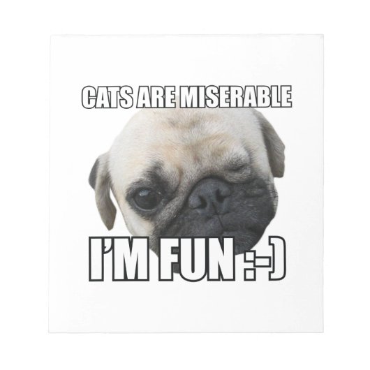 KATZEN SIND FEHLERBAR, ICH FREUE MICH :-) MEME NOTIZBLOCK (Vorderseite)