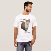 Katzen sind Freunde - keine Nahrung T-Shirt (Vorne ganz)