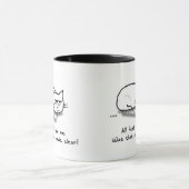 Katzen sind Hitzhunde - Funny Cat Tasse (Zentrum)