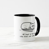 Katzen sind Hitzhunde - Funny Cat Tasse (VorderseiteRechts)