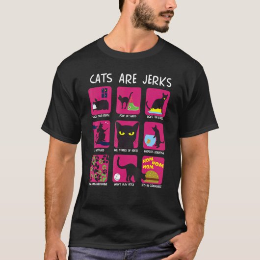 Katzen sind Jerks Kätzchenbesitzer T-Shirt (Vorderseite)