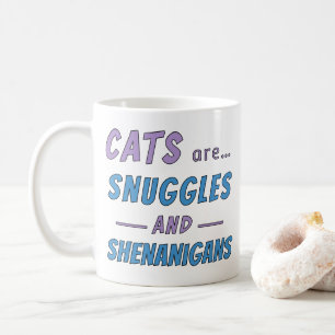 Katzen sind Kuscheln und Schabernack Kaffeetasse