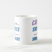 Katzen sind Kuscheln und Schabernack Kaffeetasse (Mittel)
