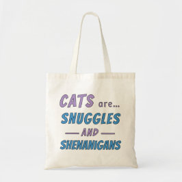 Katzen sind Kuscheln und Schabernack Tragetasche